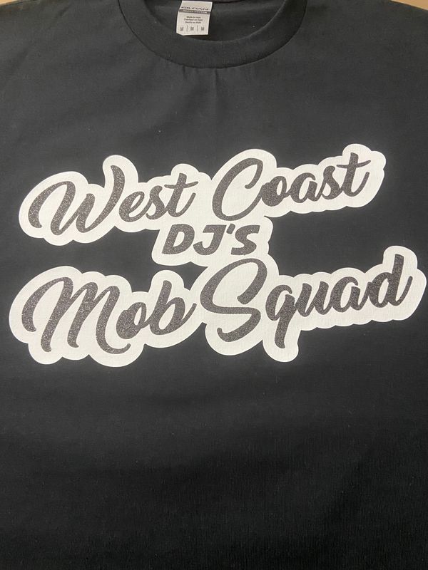 West Coast Dj's Mob Squad Black T-Shirt - DJ LYRIX