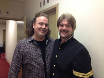 It's me and Jamie Hilboldt (Gary Puckett & the Union Gap) backstage in Coachella, CA
