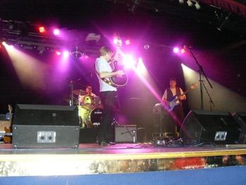 Rickey Cosentino (drums), Joey Molland and Me in Melbourne, Australia. November 2009
