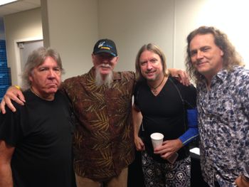 Godfrey, Kerry Livgren (Kansas), Steve and me.
