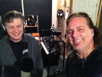In the studio with Carl Giammarese of the Buckinghams
