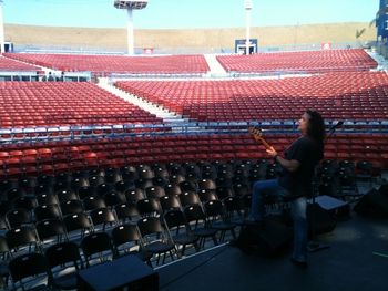 This is how sound check at the Pacific Amphitheater looks. Costa Mesa, CA - 7/19/13
