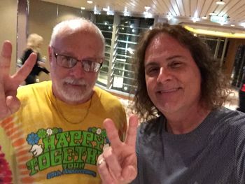 Harold "the Hippie" Rubin and me...peace!
