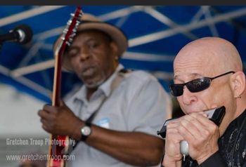 WIth Lurrie Bell at Greeley Blues Jam ( photo by Gretchen Troop

