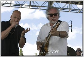 With Steadyrollin Bob Margolin. Photo John Ambrosino
