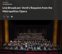 Requiem (Verdi) - Metropolitan Opera Chorus