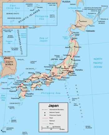 Map of Japan...
