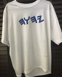 YHWH T-SHIRT White with Blue letters