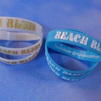 Beach Blues Silicone Wristbands/ Bracelets  (Glow in Dark) 