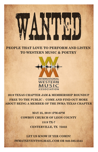 IWMA TX Chapter 'Leon County Jam'