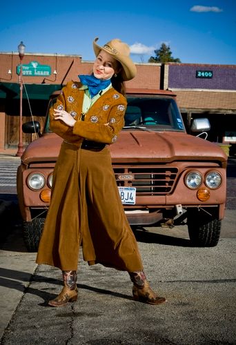 Miss Devon, in her home stompin' grounds, the famous Fort Worth Stockyards National Historic District. Photo by Brandon Wade
