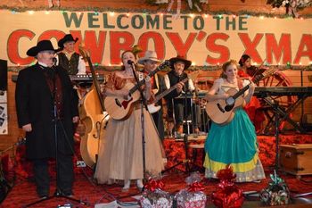 Singin' with Kristyn Harris at the Cowboy Christmas Ball in Anson, Texas, 2012.
