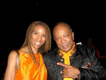 Marianne with the legendary Quincy Jones
