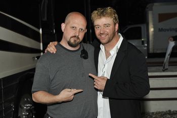 Me and Chris (Thompson Square's Road Manager). What a nice guy!
