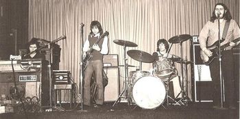 1971 the BEEFEATERS Ray's brother Carlisle on organ, Win Landreth on guitar, Tommy Laird on drums, & Ray
