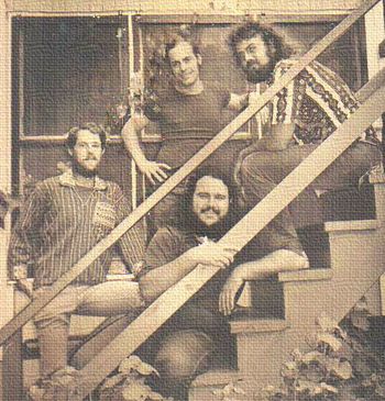 1975 CEDAR FROST Doug Harmon, Bruce Truitt, Bill Gossett, & Ray. notice the "frog foot"
