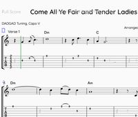 Tab: Come All Ye Fair and Tender Ladies