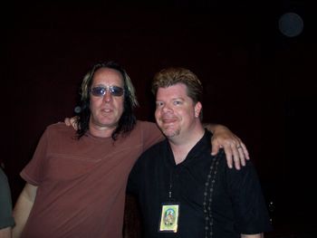 Todd Rundgren and BG backstage in California - 2008
