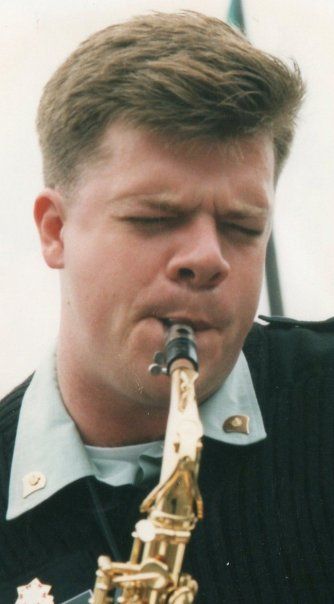 Soloing on alto sax in the Army Stage Band - San Francisco, CA - 1994
