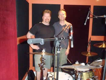 BG and Josh Freese in Long Beach, CA - 2013 drum recording of "Mission"
