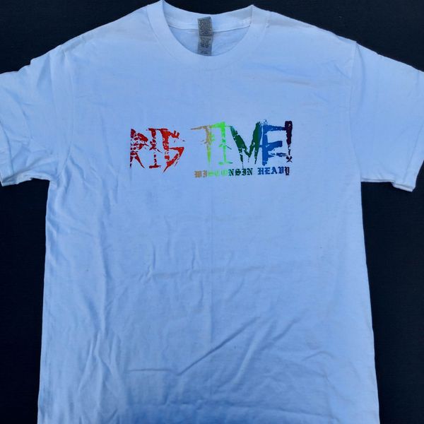 Rainbow Logo on White T-Shirt 