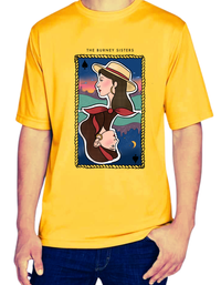 Gold Tee With BS Playing Card