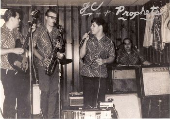 The Prophets on stage at the Hampton Club 1967 Fairmont WV
