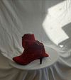 Ladies Designer Heels - White, Black & Red