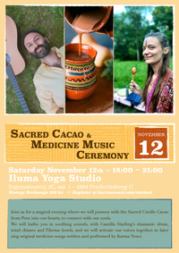 Sacred Cacao & Medicine Music Ceremony (With Camilla Starling)
