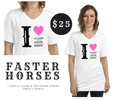 I Love Eli Alger and The Faster Horses VNeck's