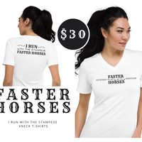 I Run With The Stampede VNeck