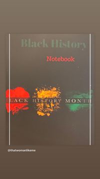 Black History Notebook