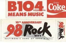 The most popular radio stations in the 80;s
