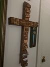 Driftwood cross with prayer slots  on sale!!!