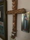 Driftwood cross with prayer slots  on sale!!!