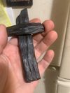 Black ebony cross magnet 