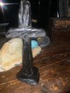 Black ebony stand alone cross 