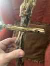 Black and Tan driftwood cross