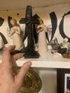 Black ebony stand alone cross 