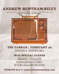 Andrew Bentham-Riley Trio Debut with special guests Emma Whale and The Boxcar Ben & Leo Dragtoe Duo