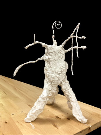 Steve - Plaster, twine and wire
