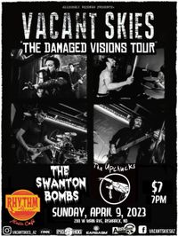 Allegedly Records Presents: Vacant Skies “The Damaged Visions Tour” w/ The Upchucks & The Swanton Bombs 