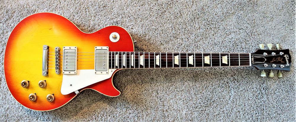 Gibson Custom Shop Historic R8 1958 Reissue Les Paul Standard Heritage Cherry Sunburst Plaintop 2007 Model