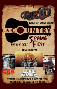 Rowdy's Barbecue Country Spring Fest