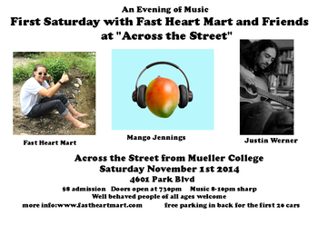 Firts Saturday with Fast Heart Mart and Friends November 2014
