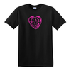 Fast Heart Mart pink and black t-shirt (unisex)