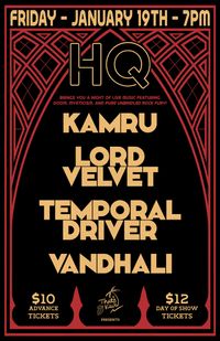 Kamru w/ Lord Velvet, Vandhali, and Temporal Driver