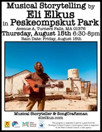 Musical Storytelling by Eli Elkus in Peskeompskut Park