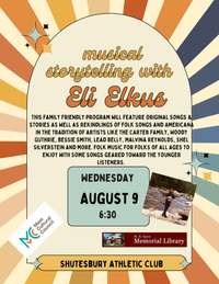 Eli Elkus at SAC Pavillion (MN Spear Memorial Library Concert Series)