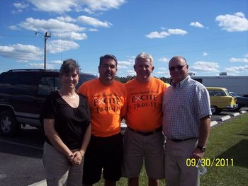 Michelle,Pastor Jody, Danny,Travis @ Kellum Baptist Church in Jacksonville,NC
